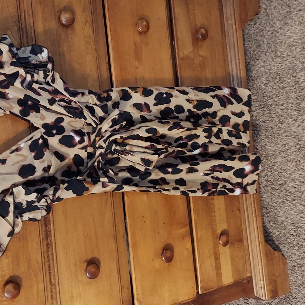 Animal print dress